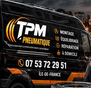 Camion atelier TPM Pneumatique : montage, équilibrage, réparation à domicile